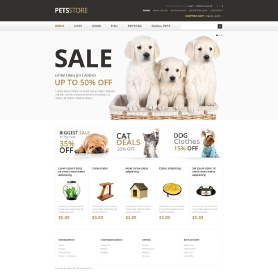 Pet Care OpenCart Template