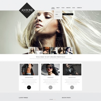 Fashionable Photographer Drupal Template