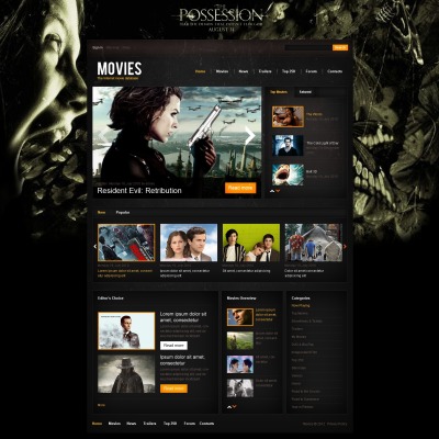 Internet Movie Database Drupal Template