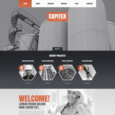 Construction Company Drupal Template
