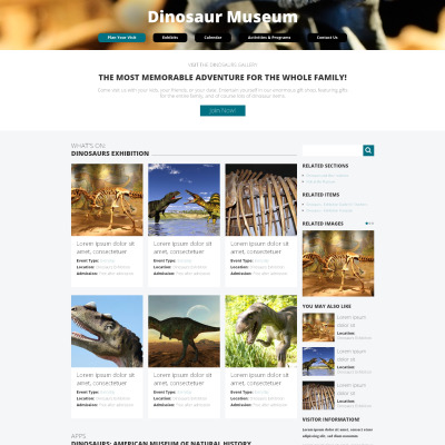 Museum Drupal Template