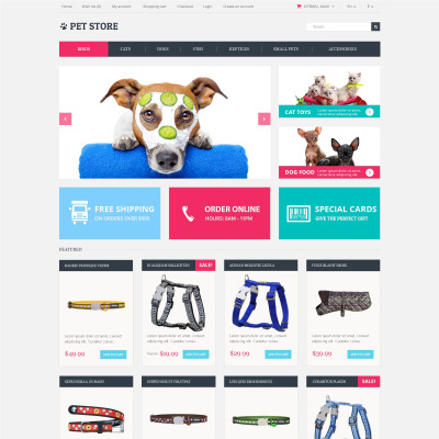 Animals Pets OpenCart Template