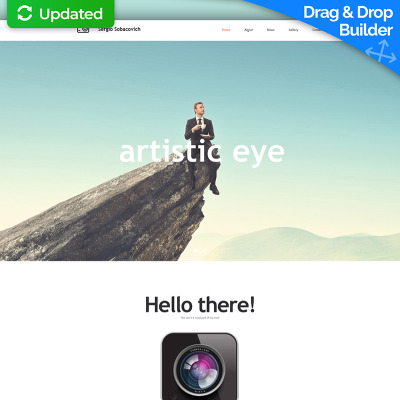 Photographer Portfolio Responsive Moto CMS 3 Template