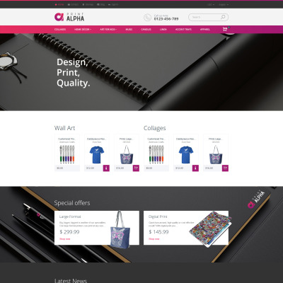 PrintAlpha - Design & Decor PrestaShop Theme