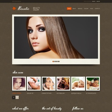 Beauty Salon Responsive Joomla Template #43344