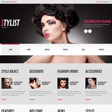 Model Agency Responsive WordPress Theme #44820
