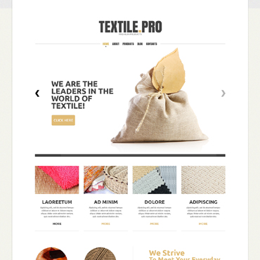 Textile Industry Joomla Template #49484