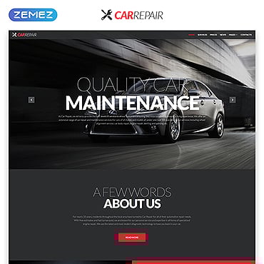 Car Repair Responsive Website Template #51928