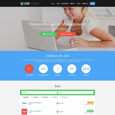 Job Portal Responsive WordPress Theme #52112